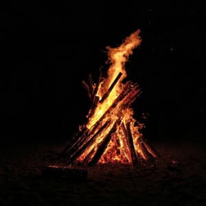 Nature's Nightlight: Crackling Bonfire for Spiritual Relaxation - Healing Nature Sounds