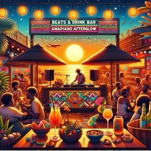 Beats & Drink Bar: Amapiano Afterglow - Cocktail Bar Chillout Music Ensemble
