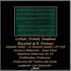 Lothar, Franck, Zandonai, Reznícek & R. Strauss: Schneider Wibbel - Le Chasseur Maudit, Cff 128 - Serenata Medioevale - Donna Diana - Symphonia Domestica, OP. 53 - Städtisches Orchester