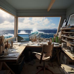 Ocean Work: Productive Tide Sounds - Granular Soundscape