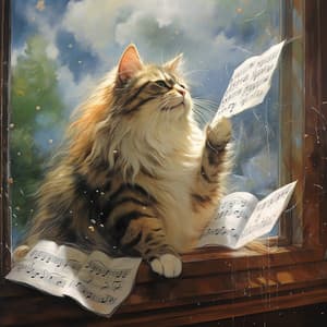 Harmonic Feline Thunder: Serene Melodies for Cats - Organic Nature Sounds