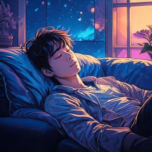 Lofi Nightscapes: Calming Sounds for Sleep - Binaural Beats Universe