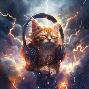 Thunder Whiskers: Calming Music for Cats - Catching Sleep