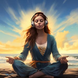 Stereo Comfort: Ocean Harmonies in Relaxation - The Monk by the Sea