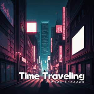 Time Traveling in Neon Shadows - Lofi Japanese Cafe