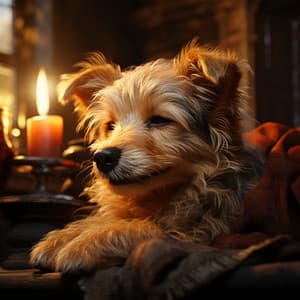 Armonía Zen Para Mascotas A La Luz Del Fuego: Música Para Patas Felices - Música del domingo por la noche