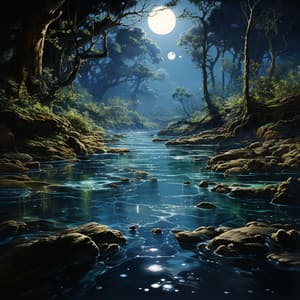 Murmullos Nocturnos: El Tranquilo Estribillo Del Río - Sonidos de la naturaleza de la isla