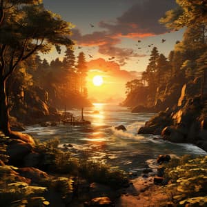 Yoga Junto Al Agua: Ambiente Tranquilo De Cantos De Pájaros - Ciudad tranquila