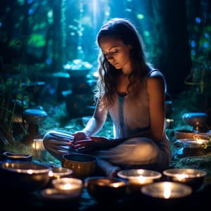 Medianoche Debajo Del Toldo: Cuencos Relajantes Del Bosque Para Dormir - Frecuencias curativas