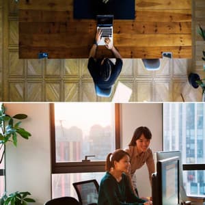 Echoes of Working from the Office - Piano Jazz Bgm