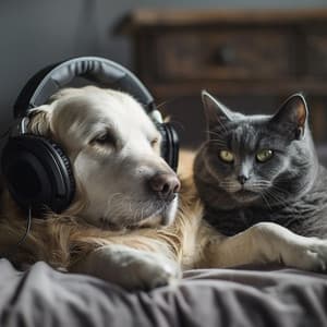 Pets Playful Rhythms Lofi: Harmonic Echoes - .Night