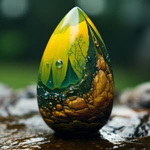 Tranquil Thunder Waves: Musical Calm - cloudy night