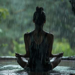 Armonía En La Lluvia: Música Acústica Para Yoga - Felicidad de la música de yoga