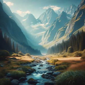 Mountain Echoes: Nature's Unspoiled Music - Ambient Music Bliss
