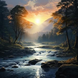 Armonía De La Corriente Calmante: Sueño Musical Con Cascadas - Colectivo de sonidos de la naturaleza y la selva tropical