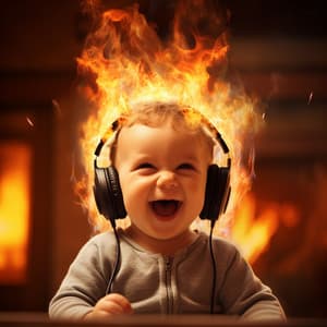 Fire's Giggle: Baby Cheerful Melodies - White Noise Baby Sounds