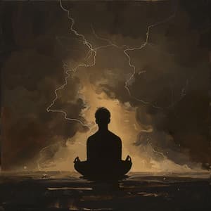 Trueno Binaural Relajante Para Flujo De Yoga - Musica yoga