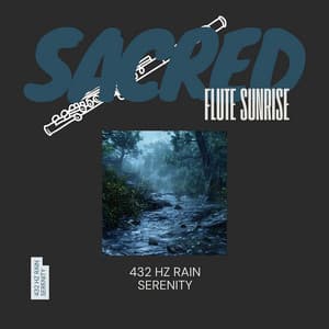 432 Hz Rain Serenity: Flute Echoes for Deep Healing - Sacred Flute Sunrise