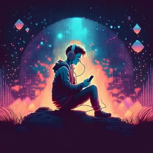 Acordes De Relajación Con Lofi: Fluidez Melódica Suave - Cena Música Relajante