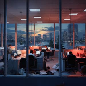 Work by the Hearth: Productive Fire Music - Chilled Morning Music