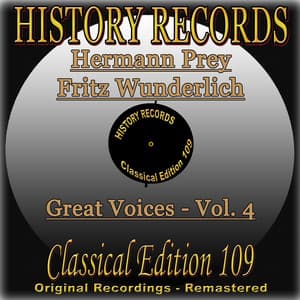 History Records - Classical Edition 109 - Great Voices - Hermann Prey & Fritz Wunderlich - Hermann Prey
