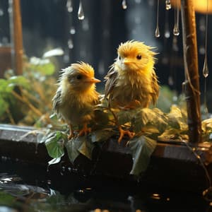 La Armonía De La Naturaleza De Los Pájaros Y La Lluvia - Música de noche de paz