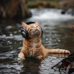 Feline Rivers: Cats Calm Water Harmonies - Jingle Cats