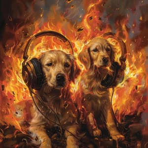 Dogs by the Hearth: Fire Comfort Music - Dog Therapy Zone