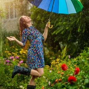 Theta Waves, Rain Focus Boost - White Noise Rain