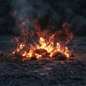 Tranquil Fire Night: Chilled Sounds for Sleep - The Restful Sleep Society