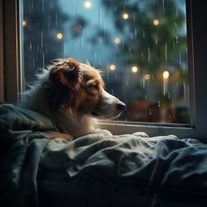 Sonidos Calmos Binaurales: Melodías De Lluvia Ambiental Para La Serenidad De Los Perros - Terapia estereofónica