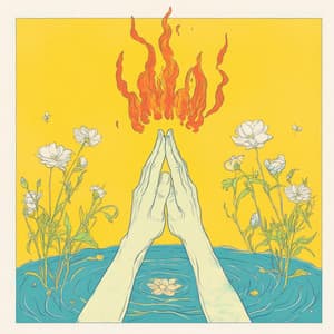 Origami Whiskers: Feline Artistry in the Rising Sun - Ambient 11