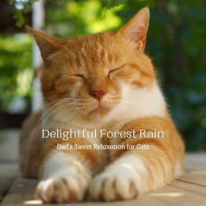 Delightful Forest Rain: Owl's Sweet Relaxation for Cats - Rain Studios