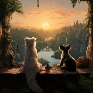 Feline Harmony: Music by the Fire for Your Cat - Calm Harmony