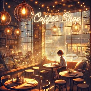 Shimmering Coffee Shop: Lo-Fi Chill Beats - Lounge Music Café