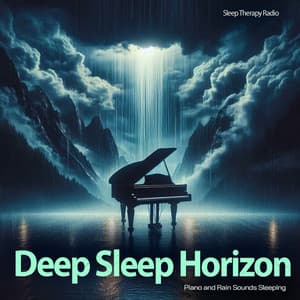 Deep Sleep Horizon - Piano and Rain Sounds Sleeping - Sleep Therapy Radio