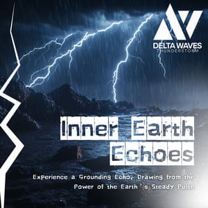 Inner Earth Echoes - Experience a Grounding Echo, Drawing from the Power of the Earth’s Steady Pulse - Delta Waves Thunderstorm