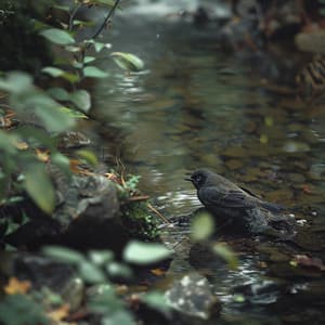 Binaural Retreat: Creek Sounds and Nature Birds for Calm - Washy Wonka