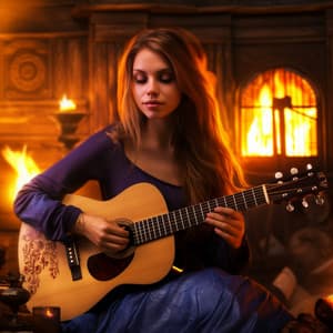 Serene Blaze Meditative Reflections: Music in the Firelight - Fireplace Relax