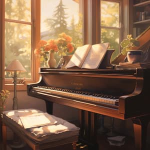 Quietud Del Amanecer: El Piano Pinta El Resplandor Dorado En Teclas Despertadoras - Pequeño pianista