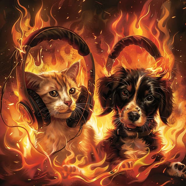 Fire Hearth: Soothing Music for Pets - Calming Music For Pets