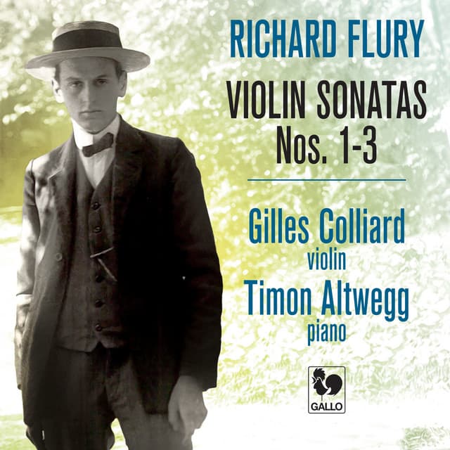 Richard Flury: Violin Sonatas Nos. 1-3 - Richard Flury