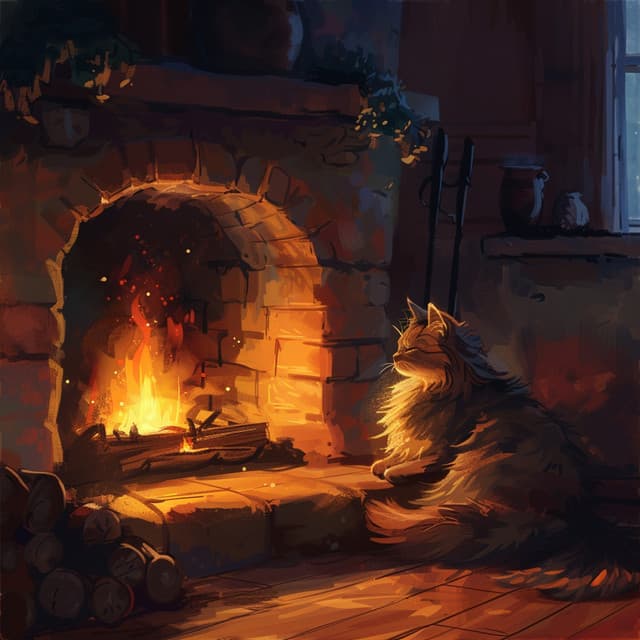Fuego Suave Para Gatos: Paisajes Sonoros Reconfortantes Para La Calma - Atmósferas curativas