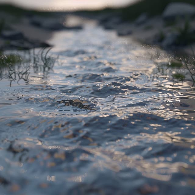 Serene Stream Meditation: Water and Chill - Peaceful Meditation Echoes