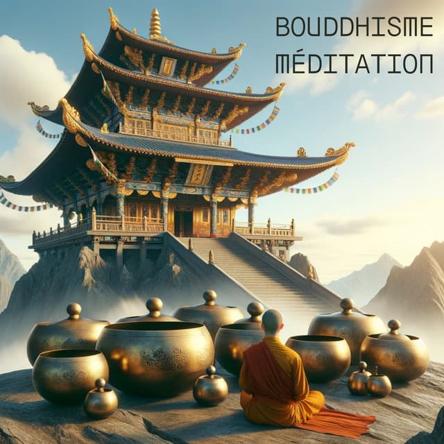 Bouddhisme méditation: Le temple de la montagne céleste - Bouddha Réflexion Zone Calme