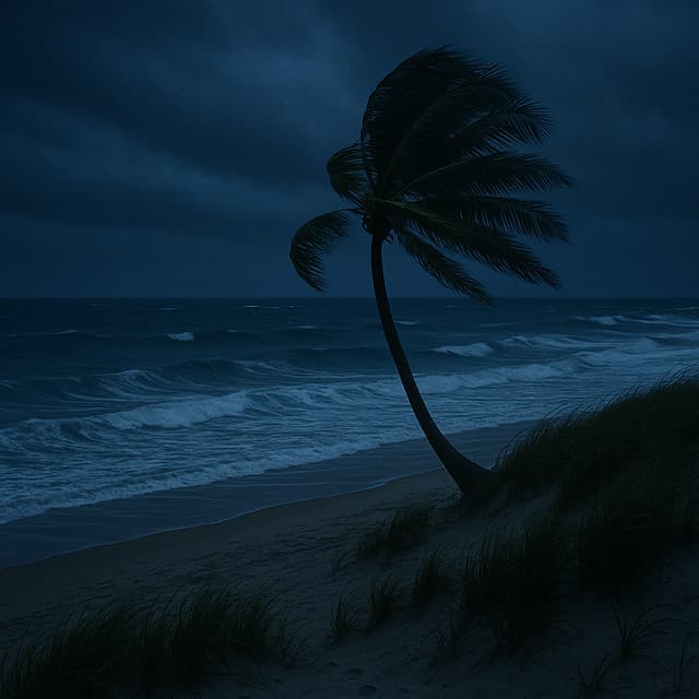 1 Coastal Night: Ocean Wind Sleep - Ocean Waves For Sleep