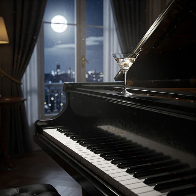 Moonlight & Martini Soft Piano for Intimate Nights - Philip De Blue