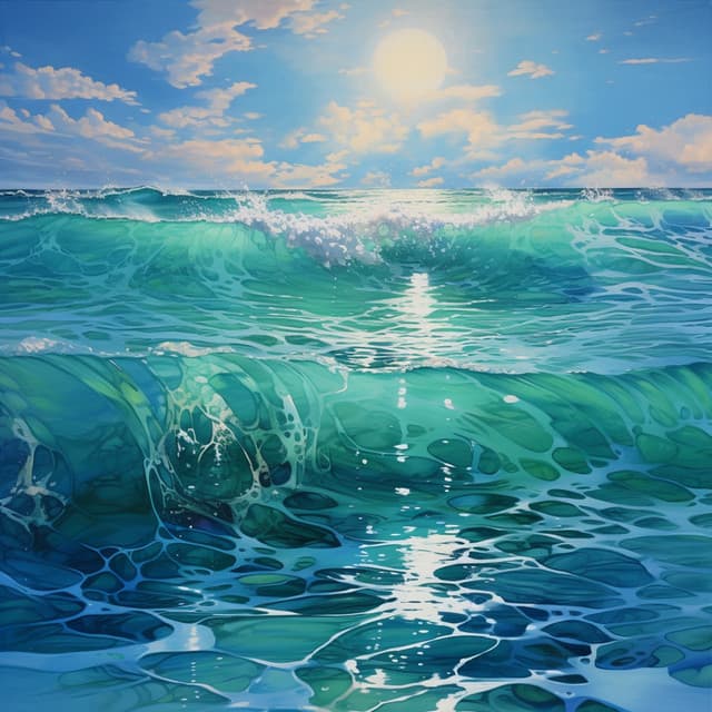 Coastal Melodic Harmony: Ocean Breeze Melodies - Silver Blue Moon