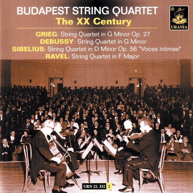 Budapest String Quartet: The XX Century - Budapest String Quartet