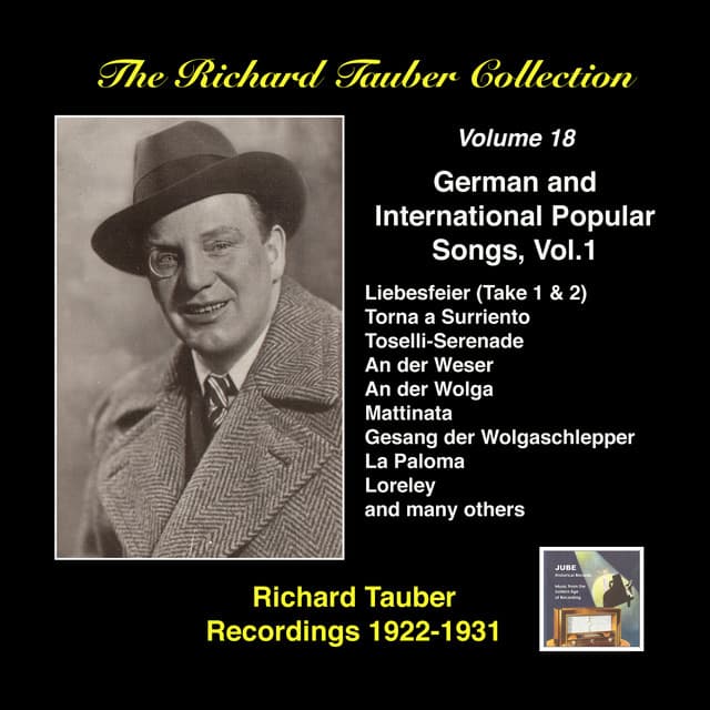 The Richard Tauber Collection, Vol. 18: German and International Popular Songs I - Richard Tauber